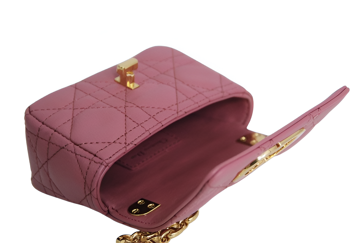 Dior Pink Quilted Crossbody Bag