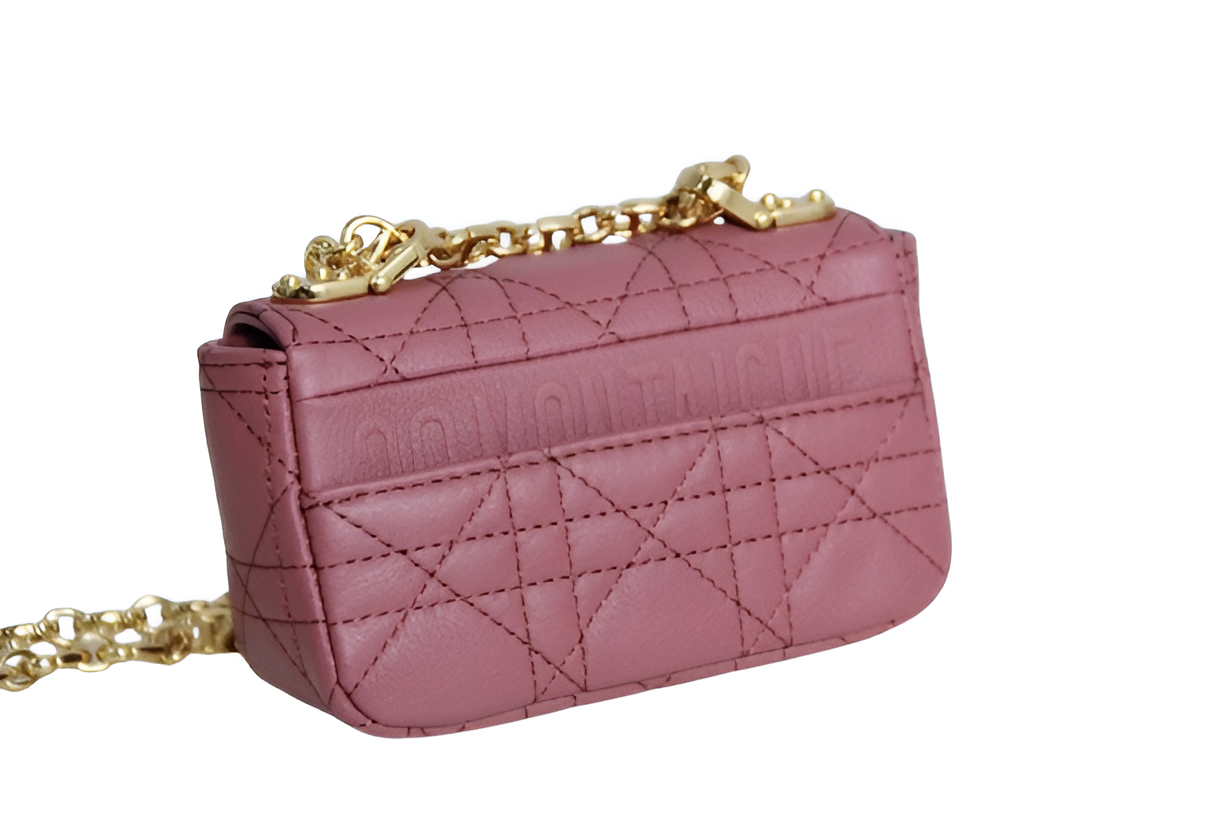Dior Pink Quilted Crossbody Bag