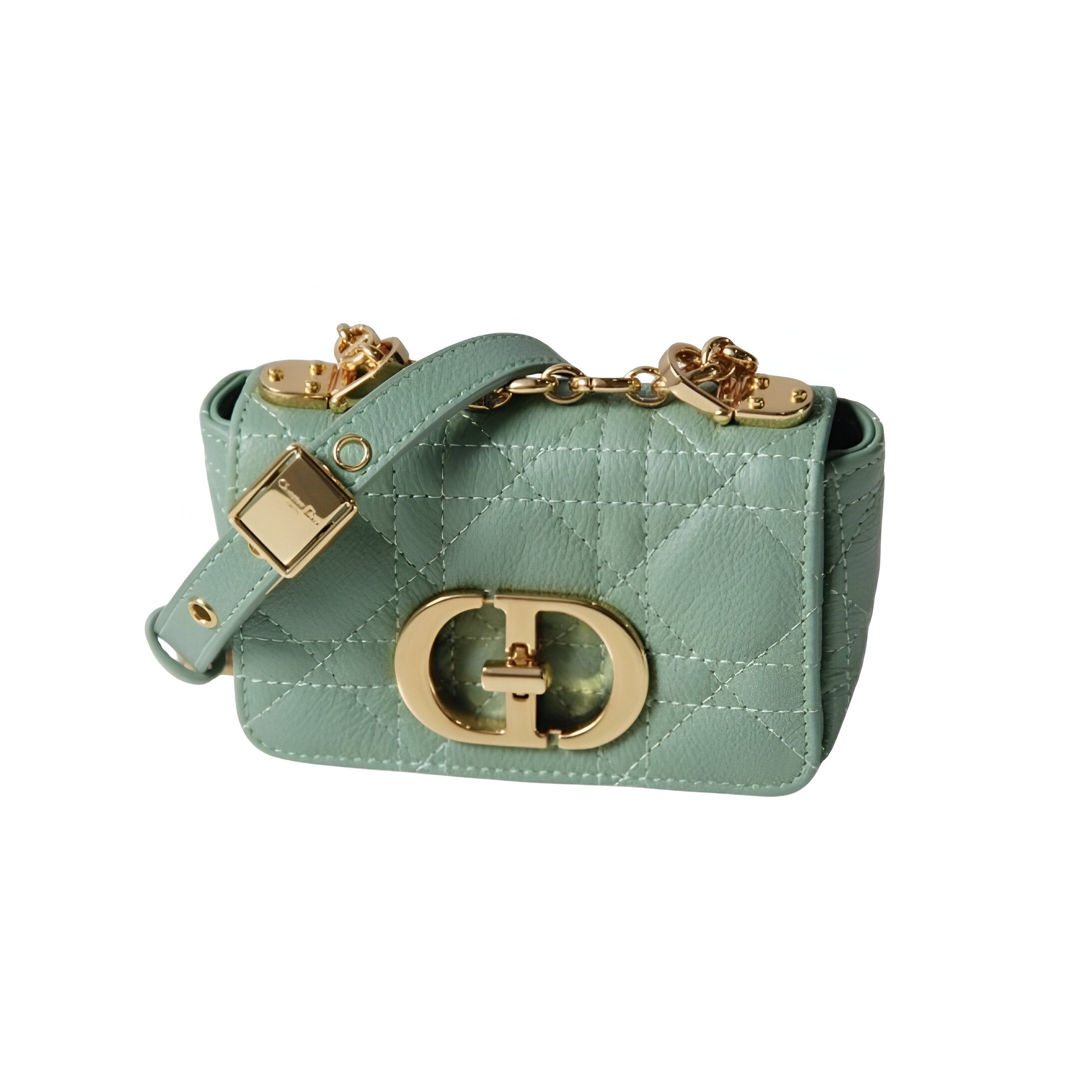 Dior Mint Green Quilted Crossbody Bag