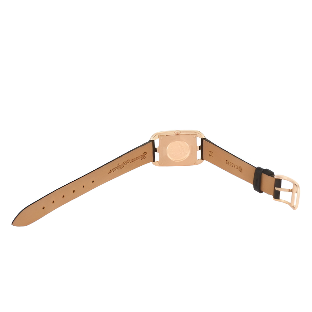 HERMÈS Black Croc-Embossed Watch