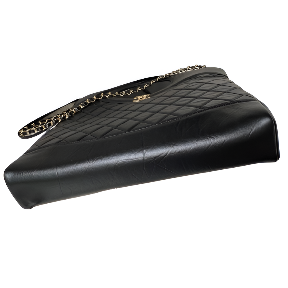 Chanel-Inspired Quilted Tote Bag with Chain
