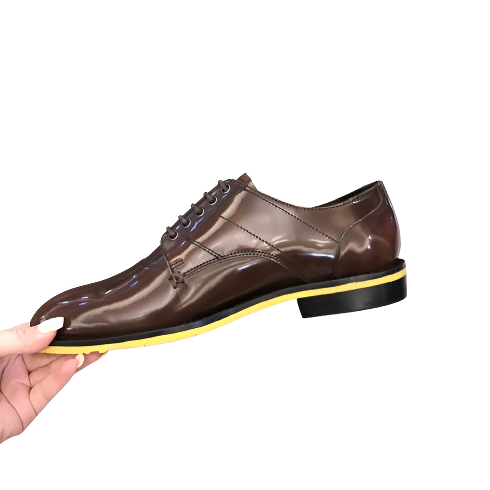 Fendi Brown Leather Formal Men's Shoes