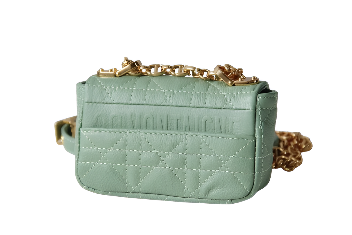 Dior Mint Green Quilted Crossbody Bag