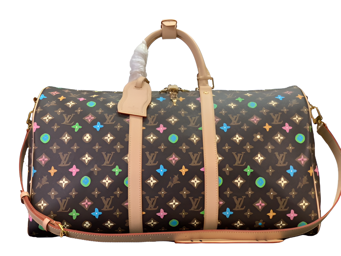 Louis Vuitton-inspired duffel bag