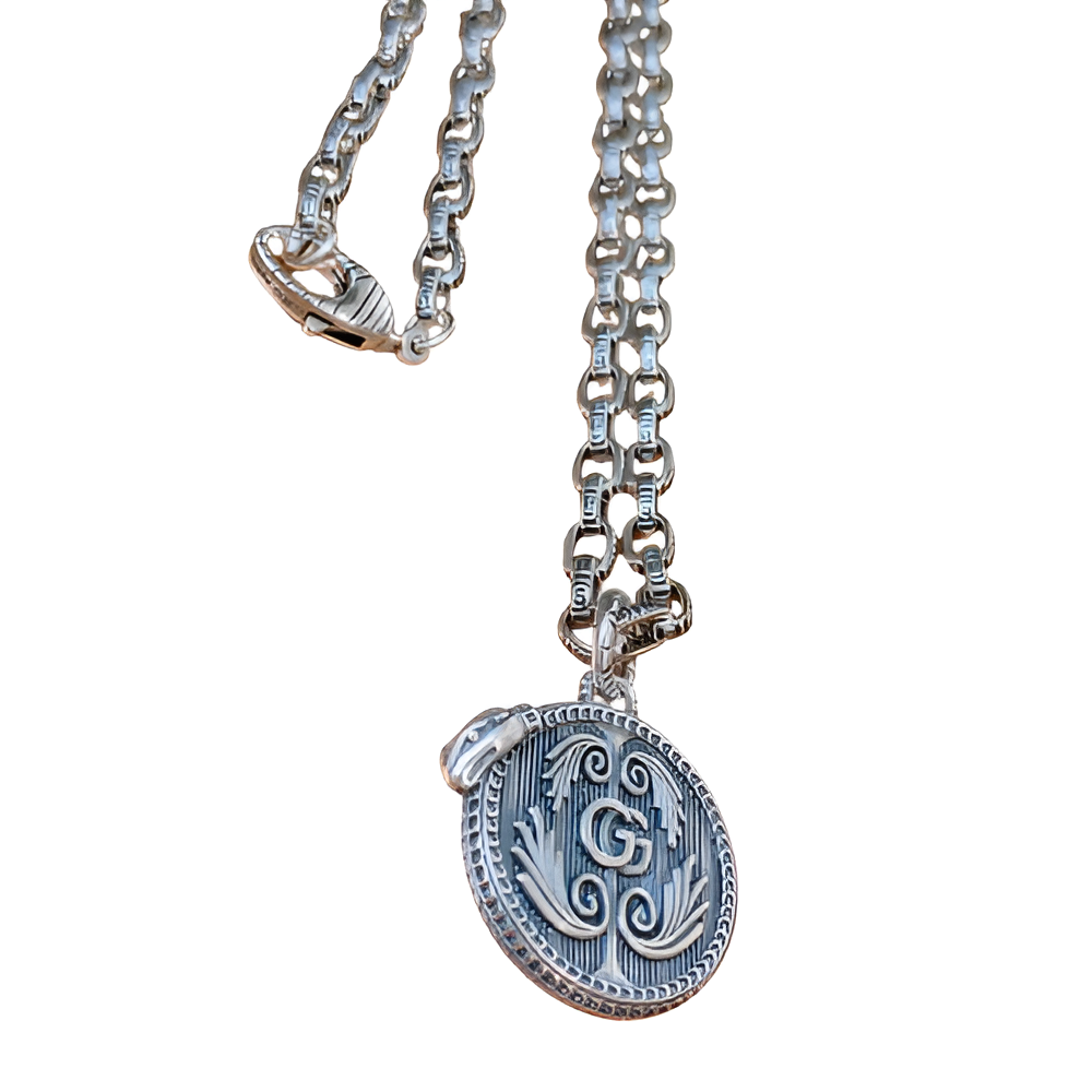 Gucci Vintage Coin Pendant Necklace