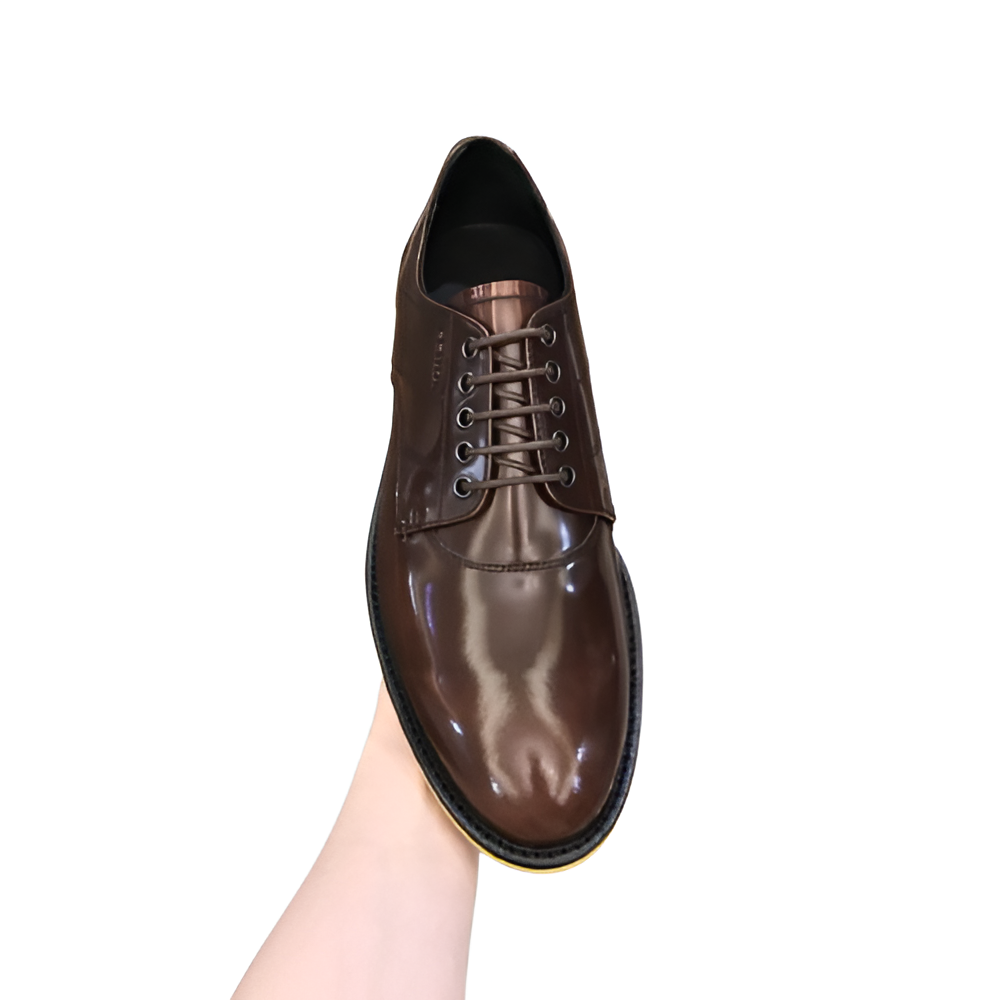 Fendi Brown Leather Formal Men's Shoes