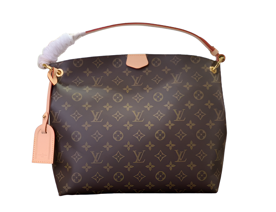 Louis Vuitton-inspired monogram tote bag