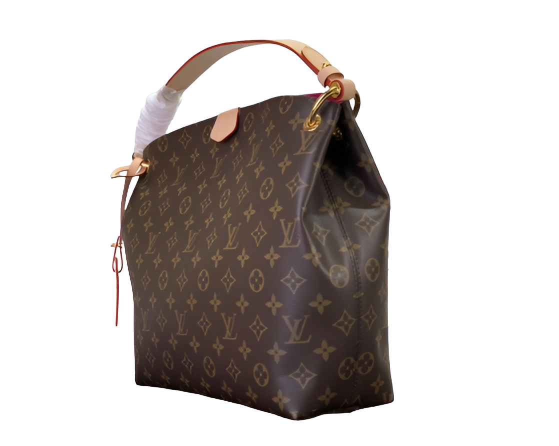 Louis Vuitton-inspired monogram tote bag