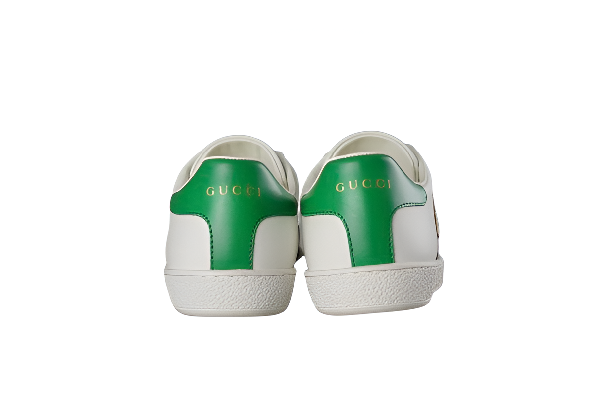Gucci  White Knight-Print Sneakers