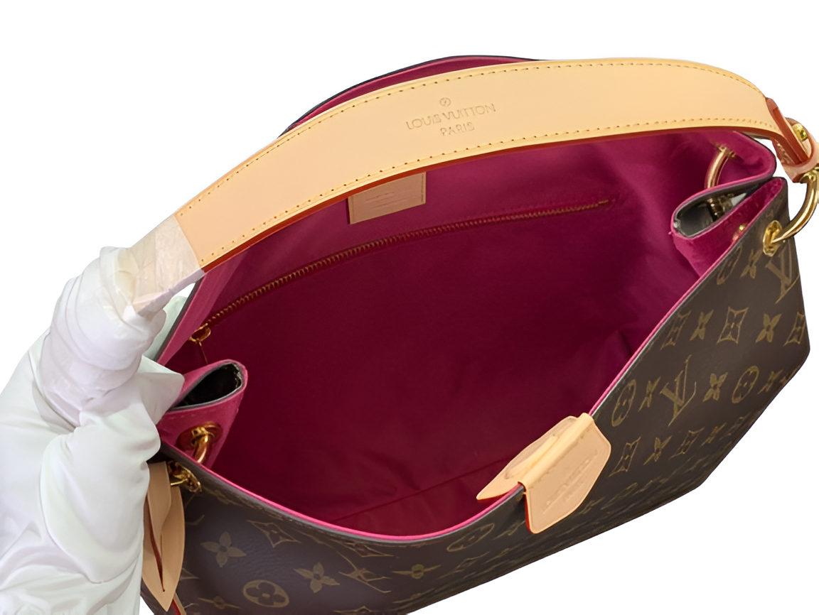 Louis Vuitton-inspired monogram tote bag