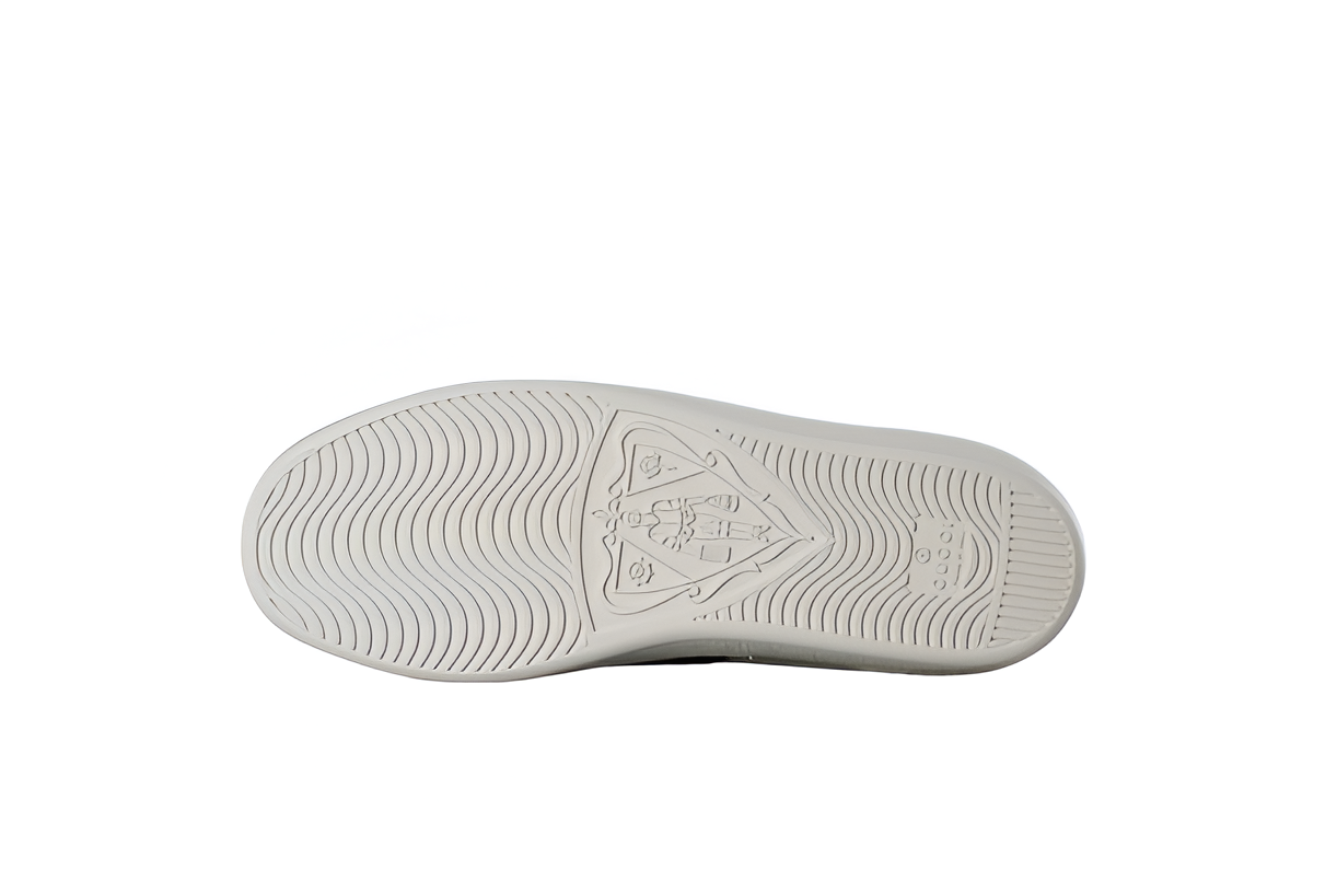 Gucci  White Knight-Print Sneakers