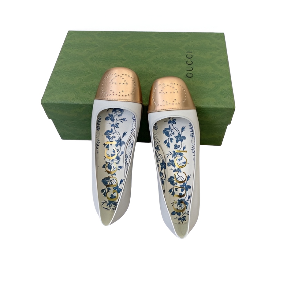 Gucci  Floral Lined Ballet Flats