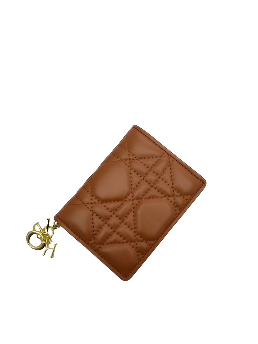 Dior Brown Quilted Leather Wallet