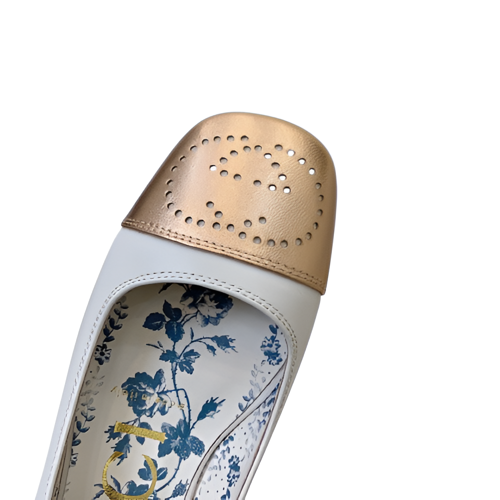 Gucci  Floral Lined Ballet Flats