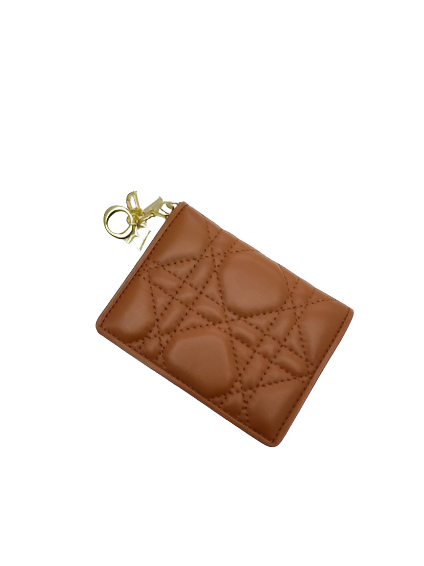 Dior Brown Quilted Leather Wallet