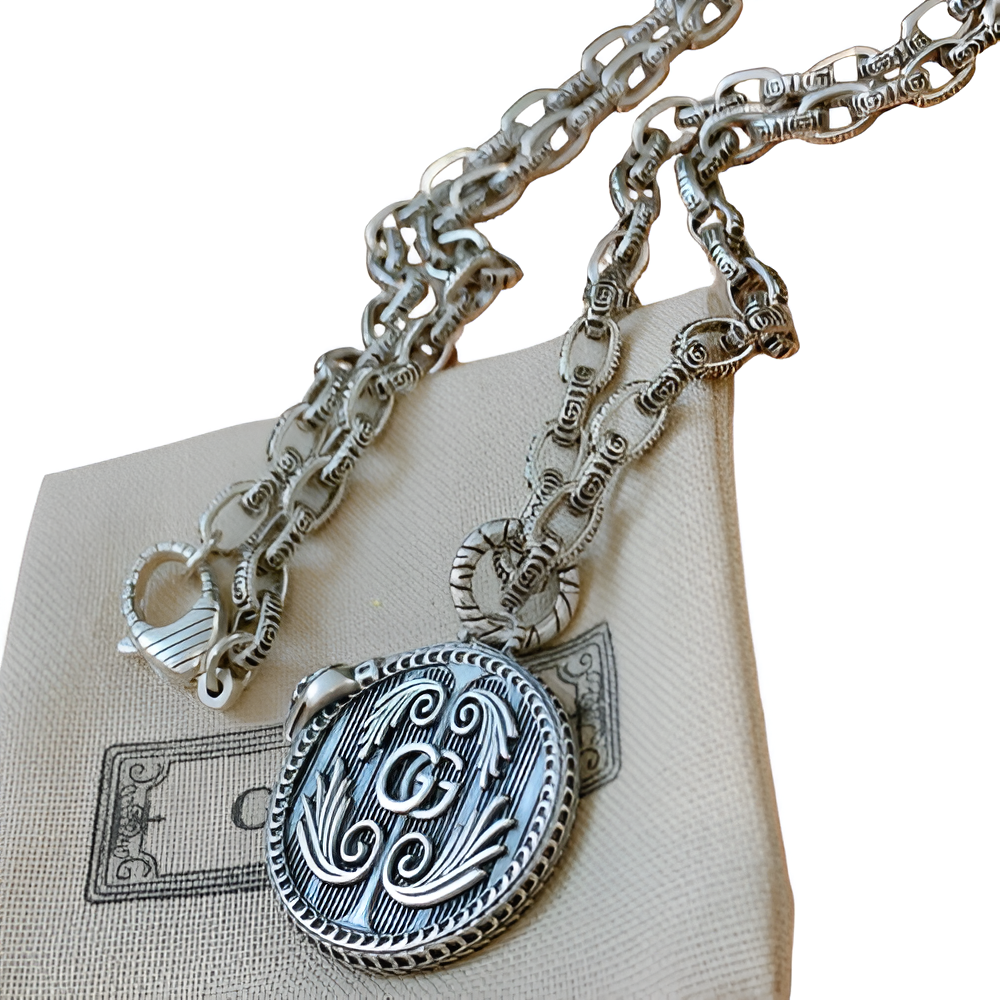 Gucci Vintage Coin Pendant Necklace