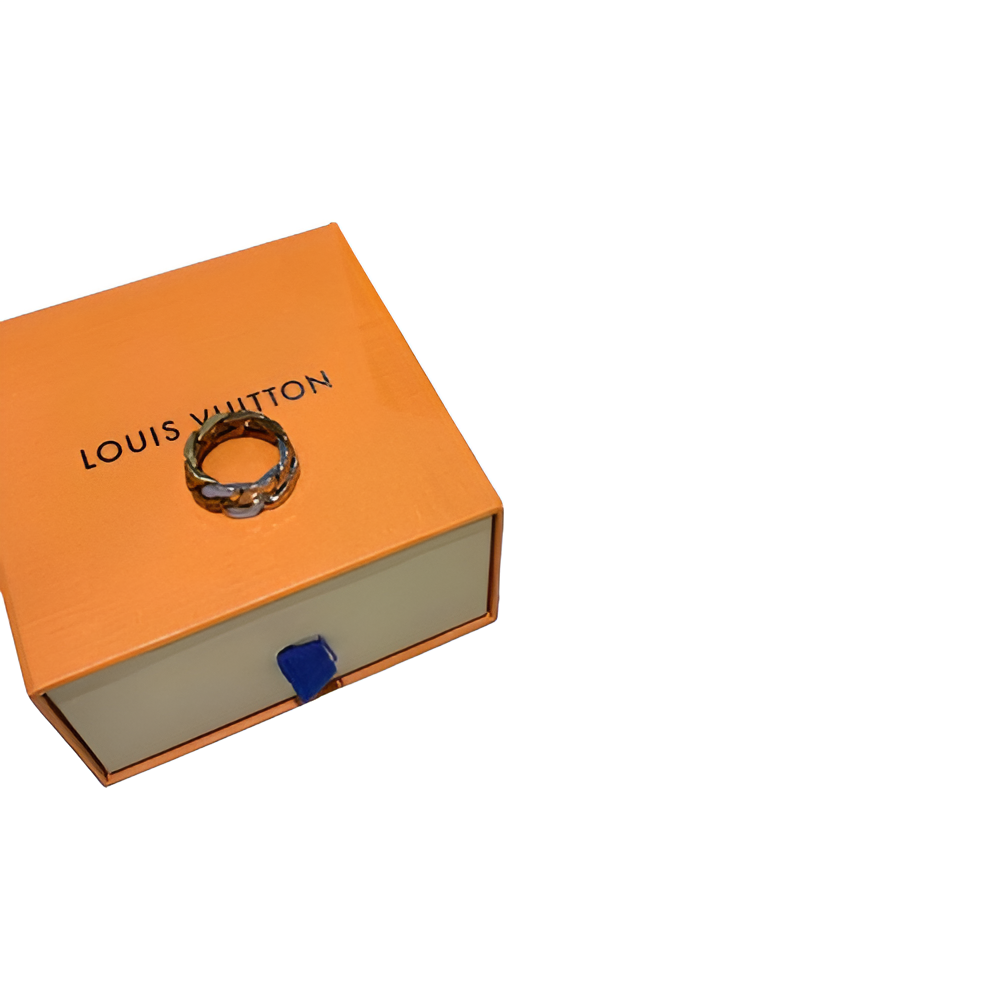 LV Chain Link Ring - Gold & Silver