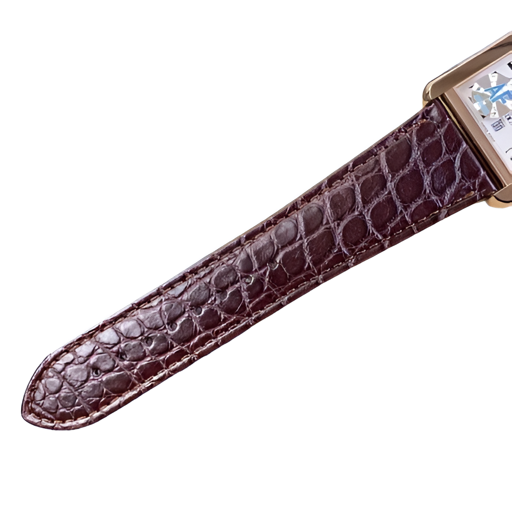 Cartier Tank Louis Cartier Gold with Brown Leather Strap
