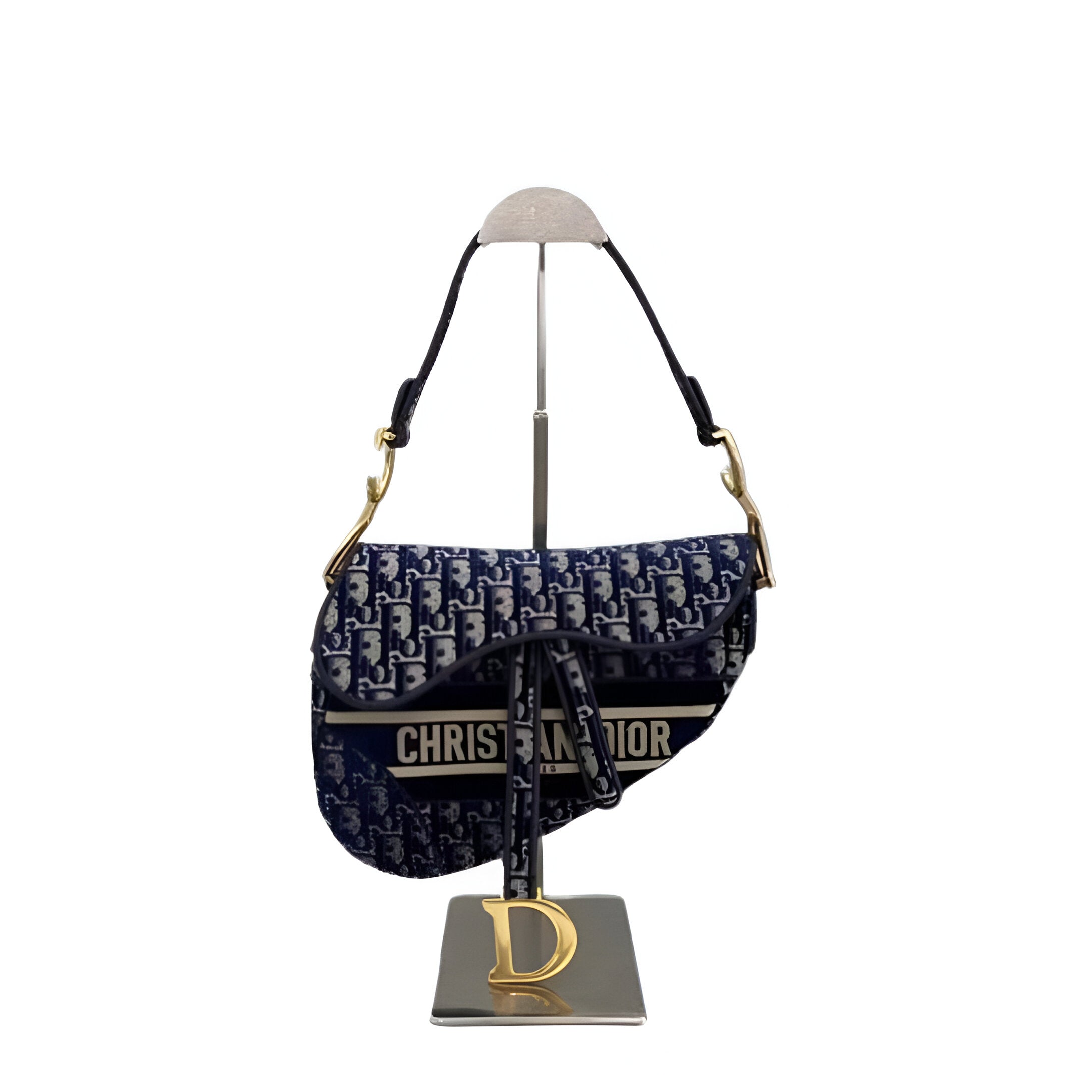 Dior Blue Oblique Saddle Bag