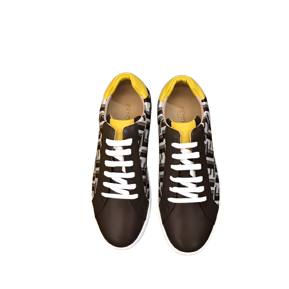 Fendi Men's Graphic Black Sneakers