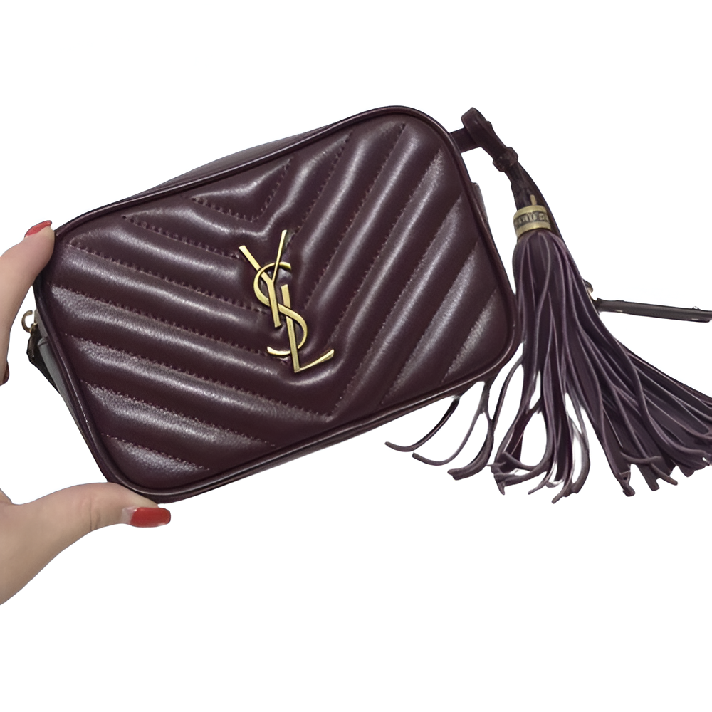 YSL Quilted Leather Camera Bag with Tassel