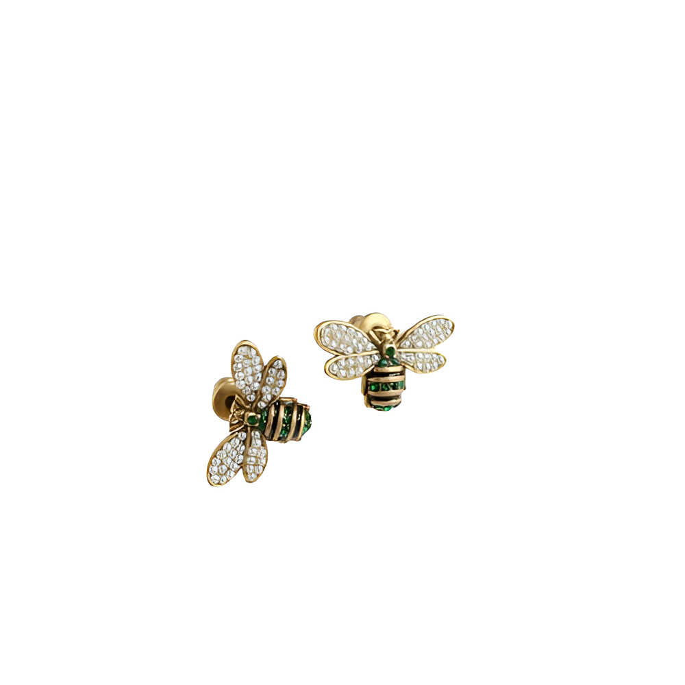 Gucci Bee Crystal Earrings