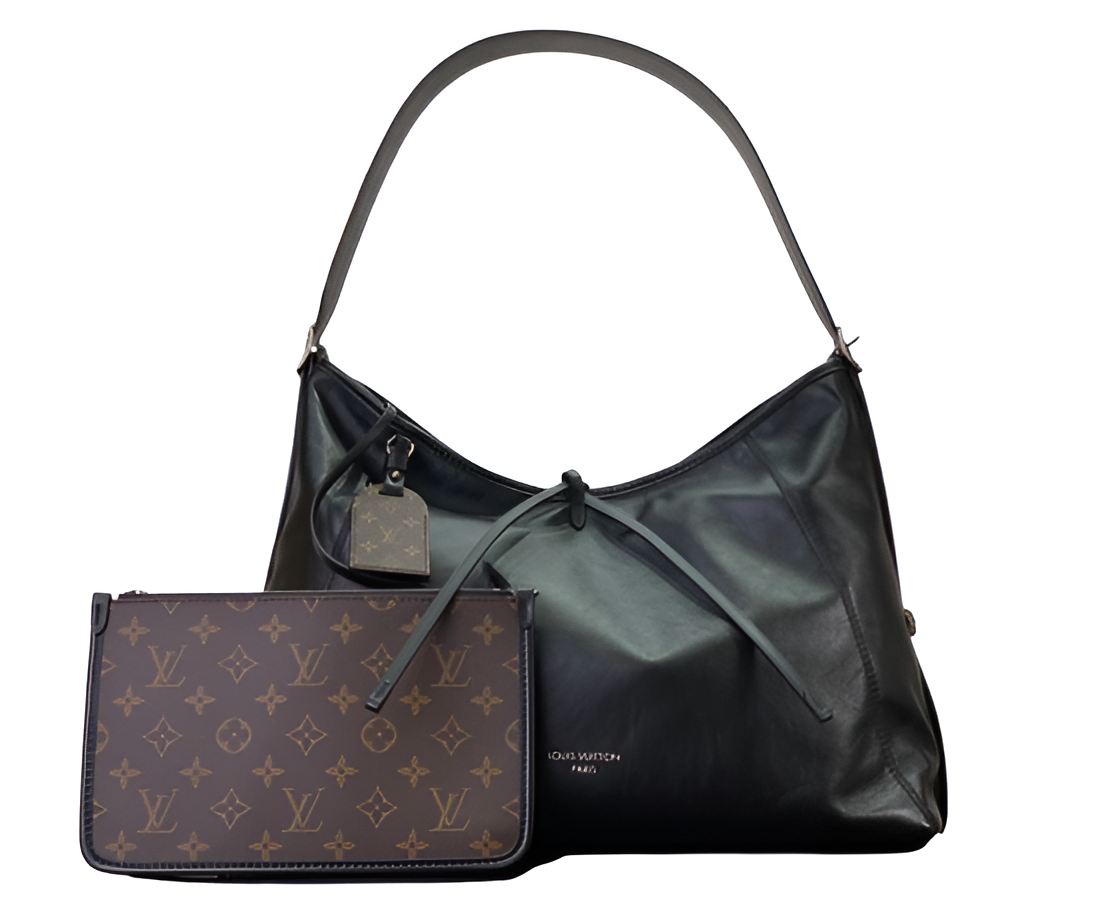 Louis Vuitton-inspired hobo bag