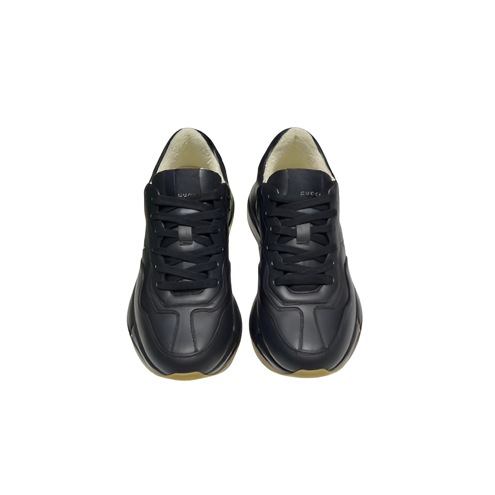 Gucci 🖤 Black Leather Men's Sneakers