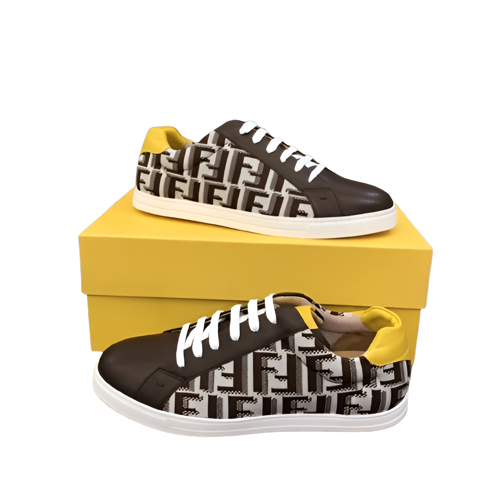 Fendi Men's Graphic Black Sneakers