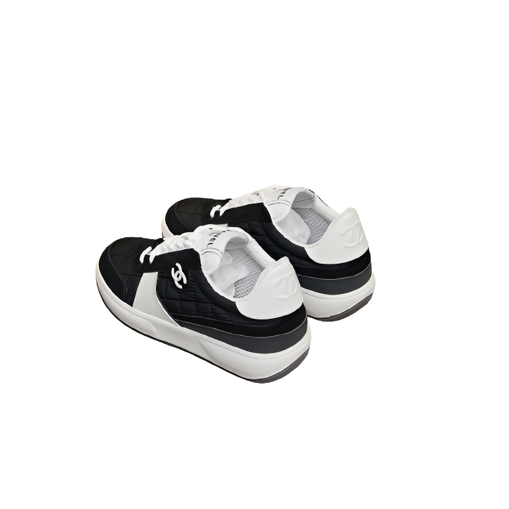 CHANEL Women's Black & White Sneakers