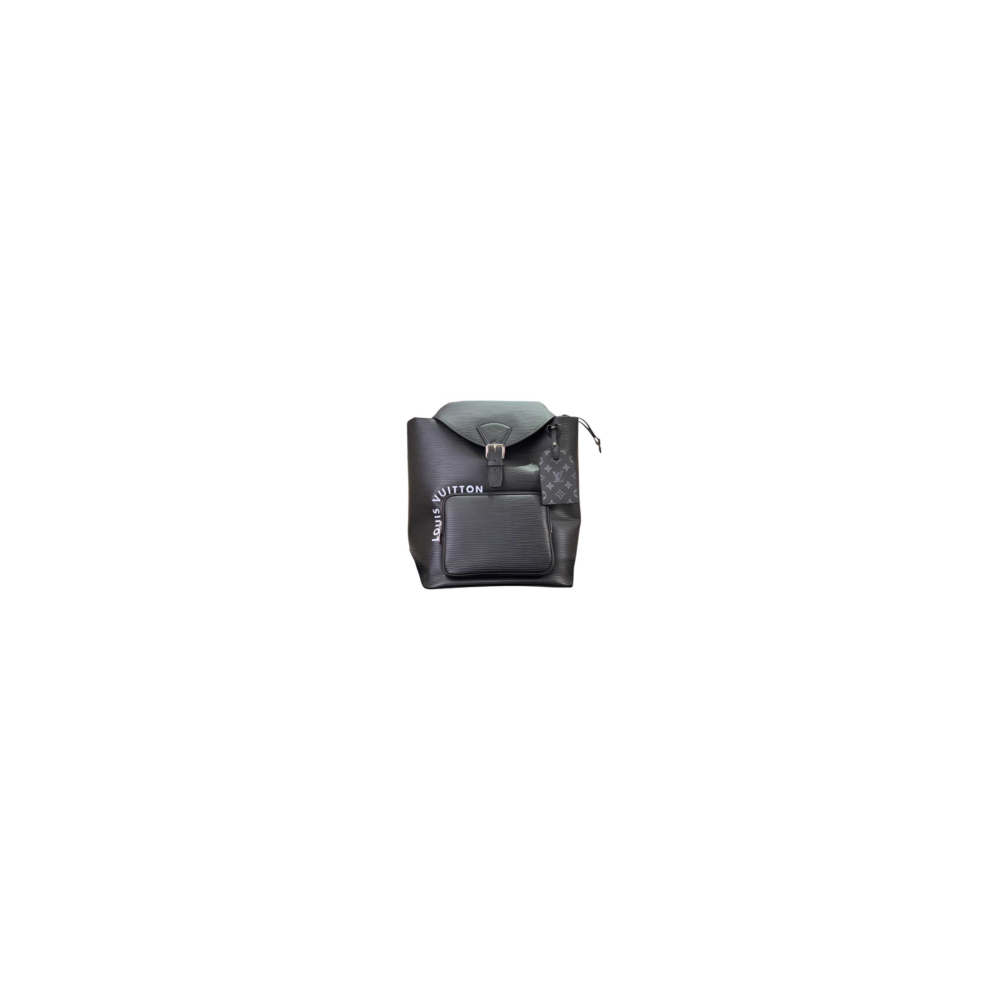 Louis Vuitton-inspired black backpack