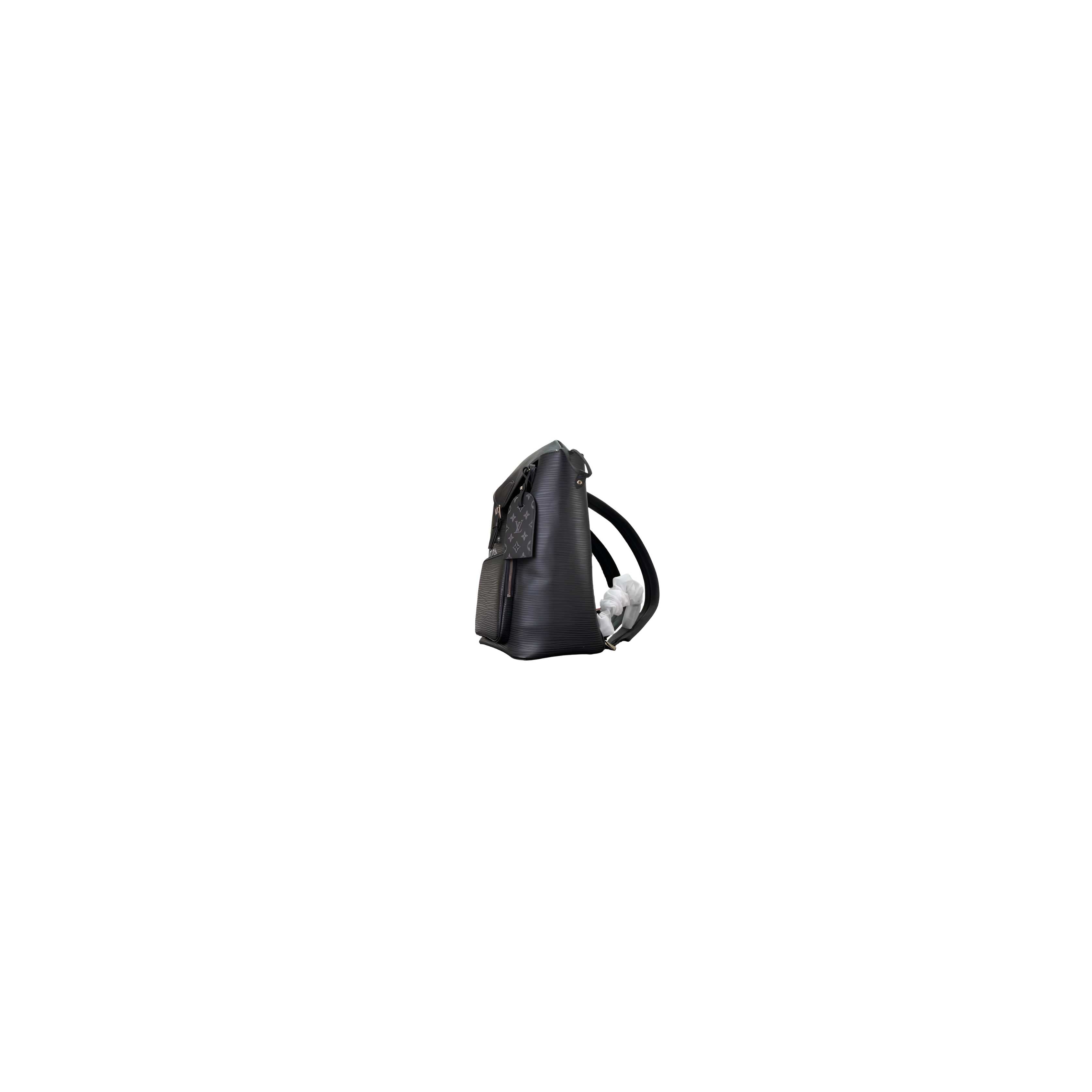 Louis Vuitton-inspired black backpack