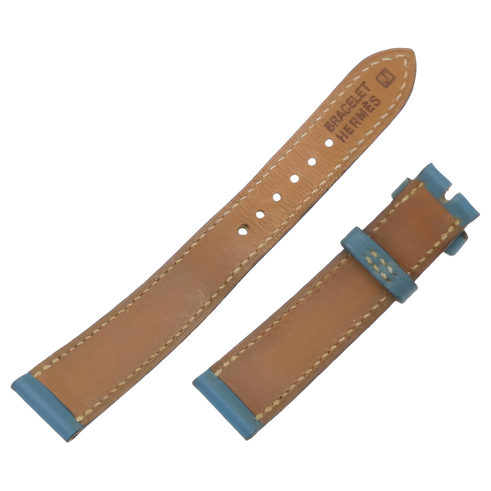 HERMÈS His & Hers Blue Leather Watch Set