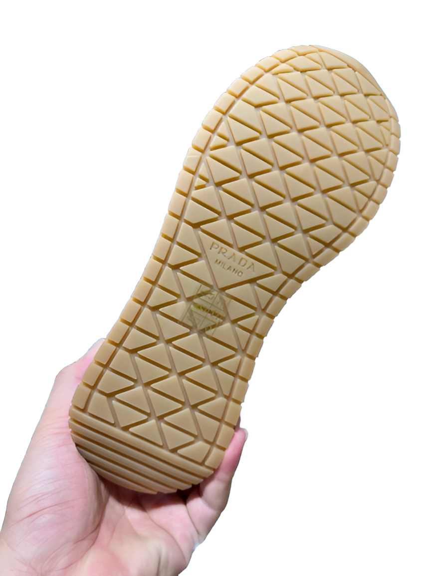 PRADA Men's White Luxe Sneakers