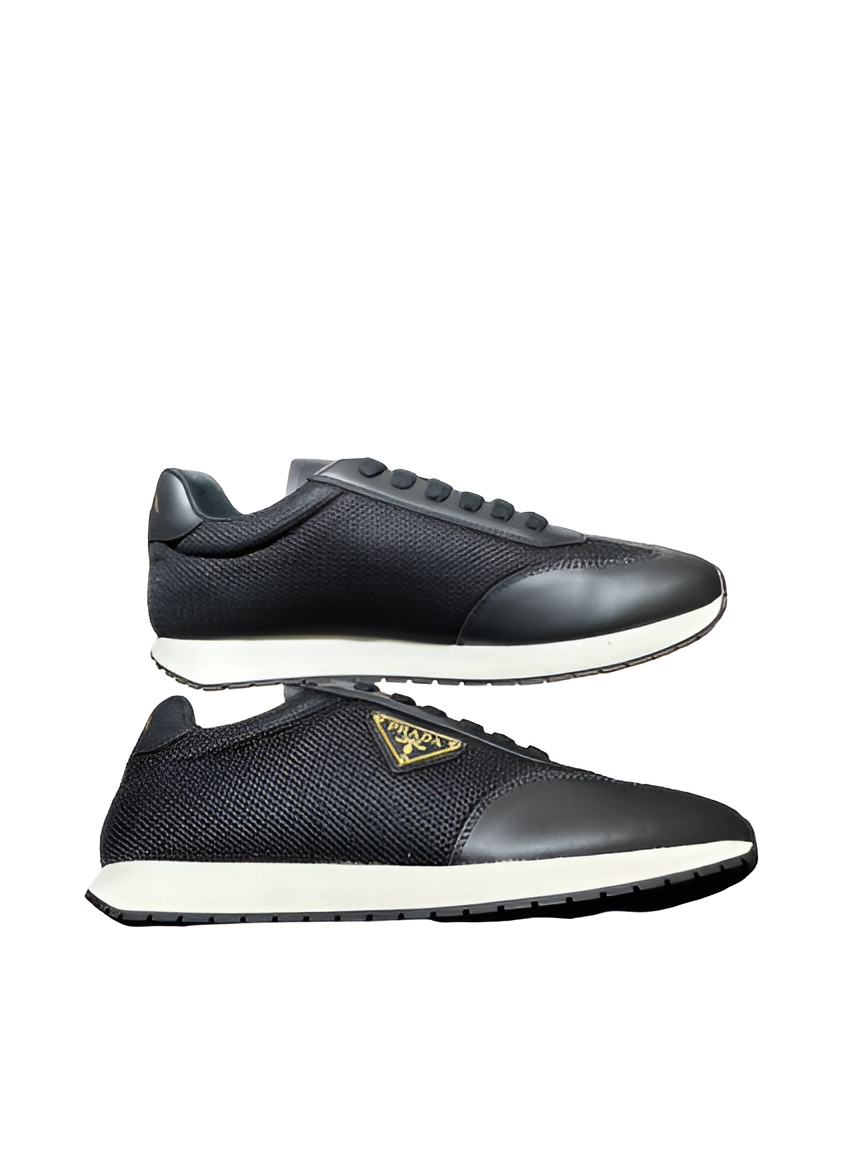 PRADA Men's Black Luxe Sneakers