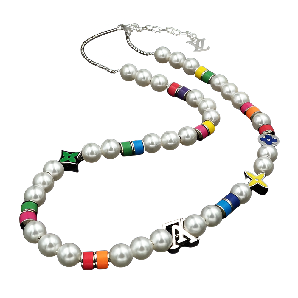 Louis Vuitton Pearl & Multicolor Charm Bracelet