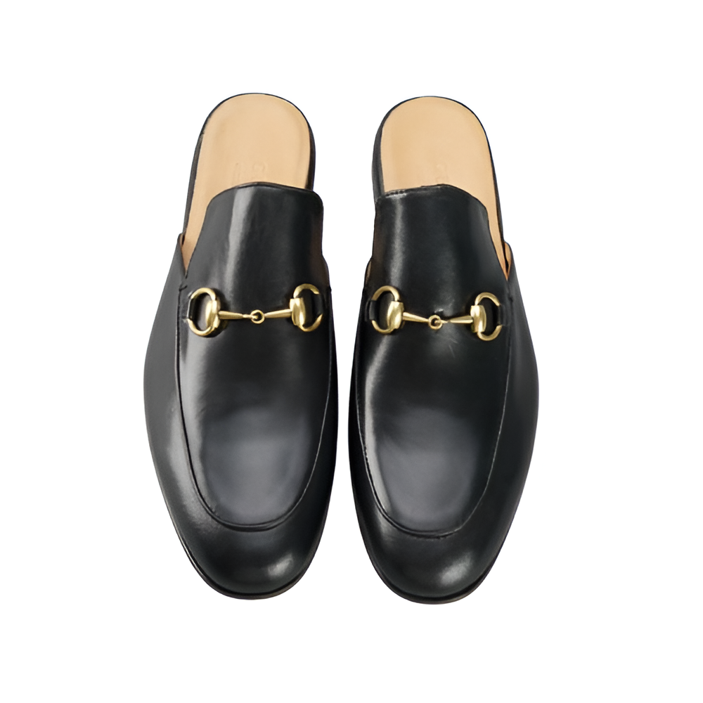 Gucci Black Leather Men's Loafers