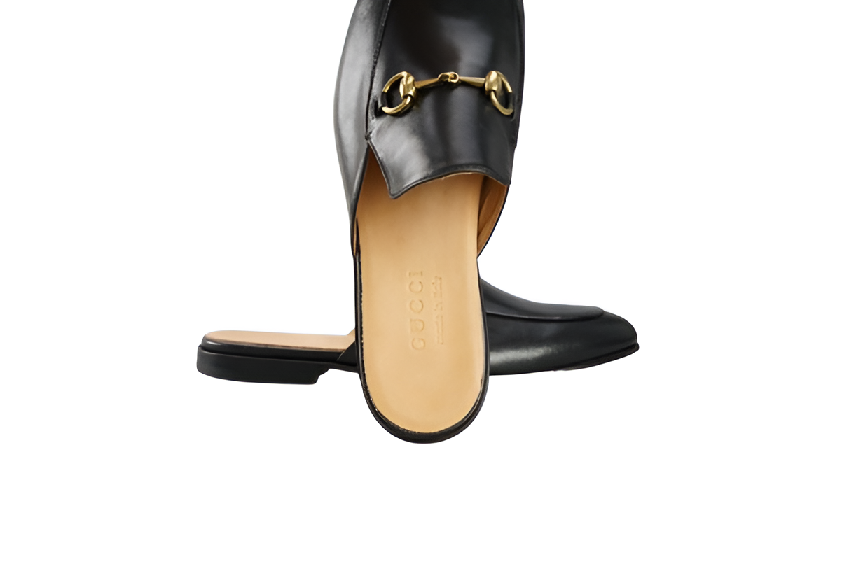 Gucci Black Leather Men's Loafers