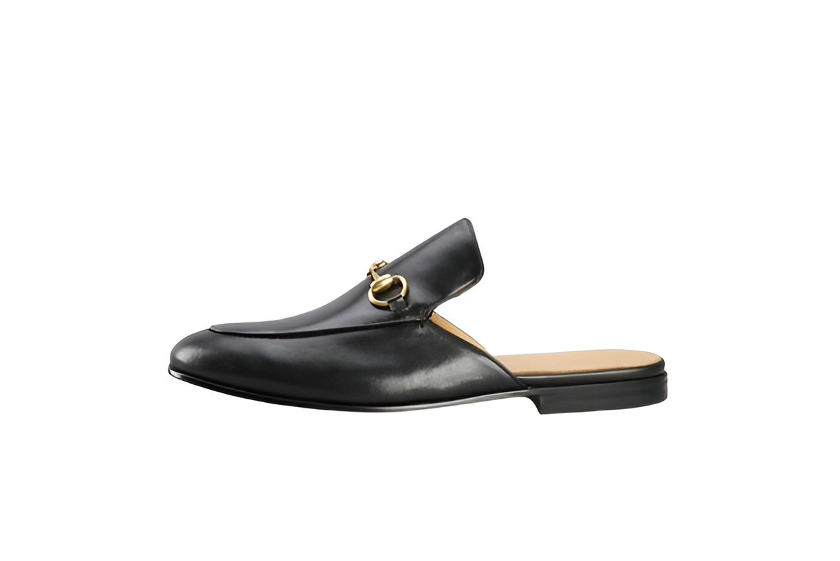 Gucci Black Leather Men's Loafers