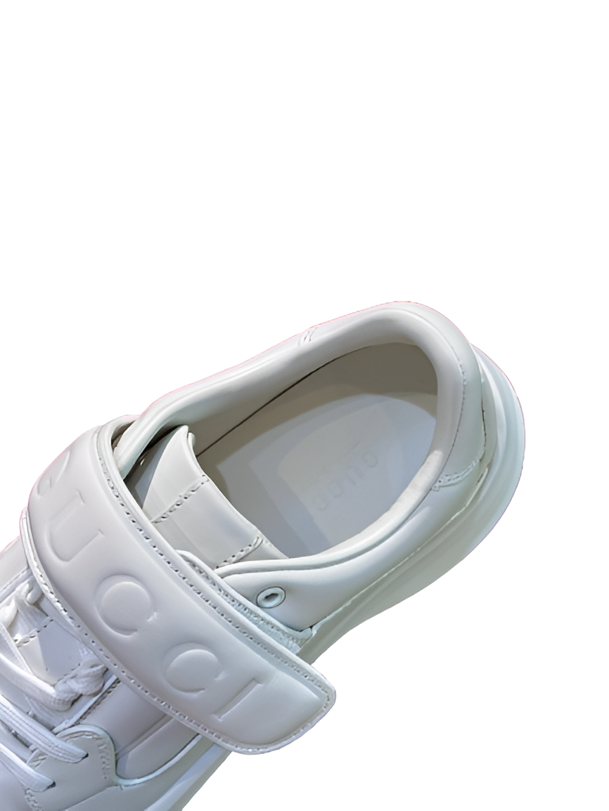 GUCCI Men's White Sneakers with Strap