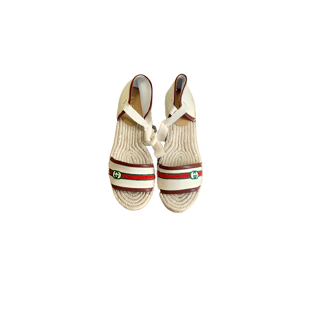 Gucci Striped Espadrille Women's Sandals