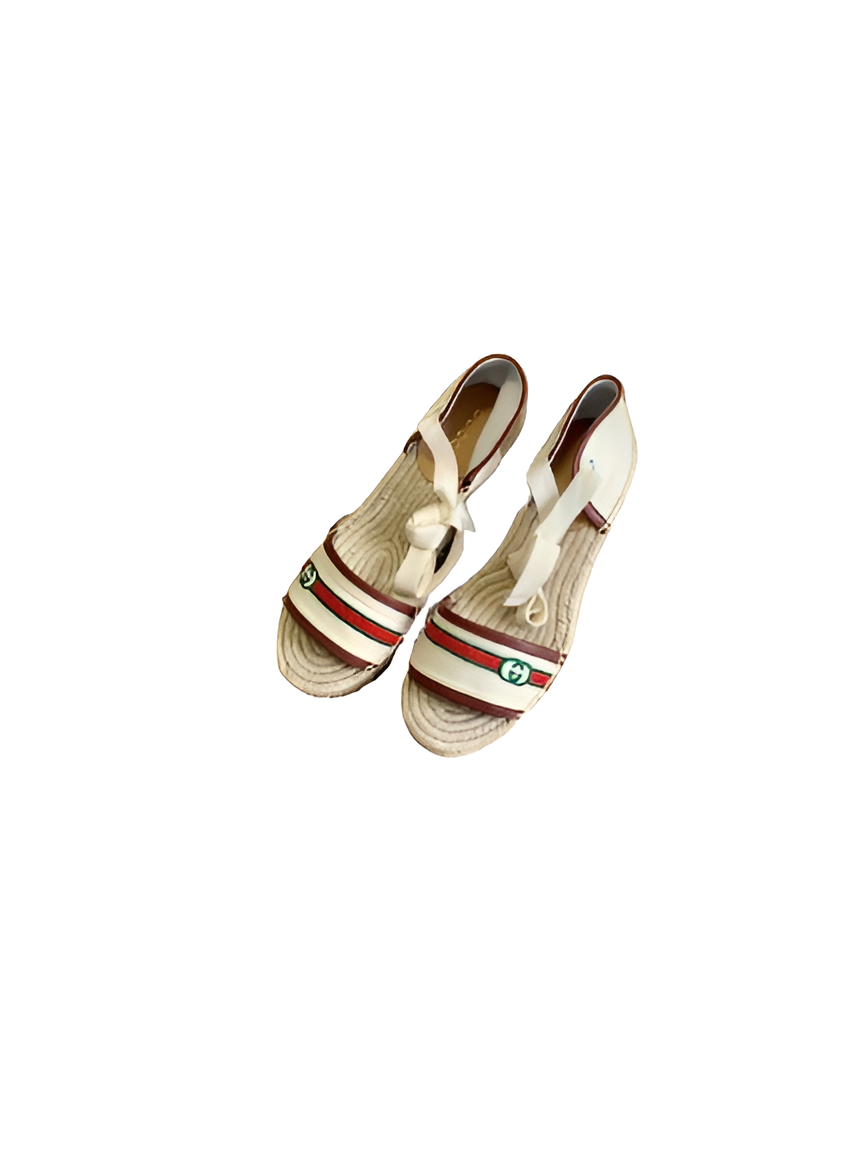 Gucci Striped Espadrille Women's Sandals