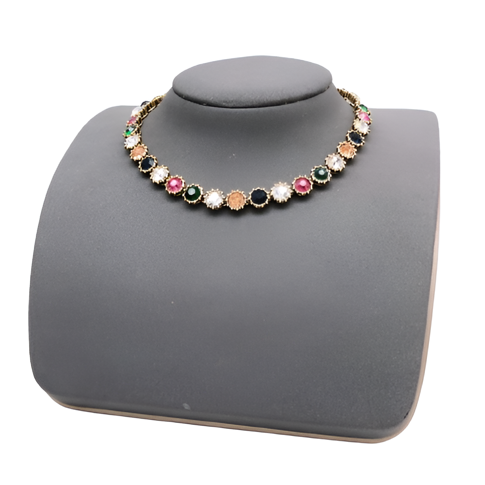 Gucci Multicolor Gemstone Necklace