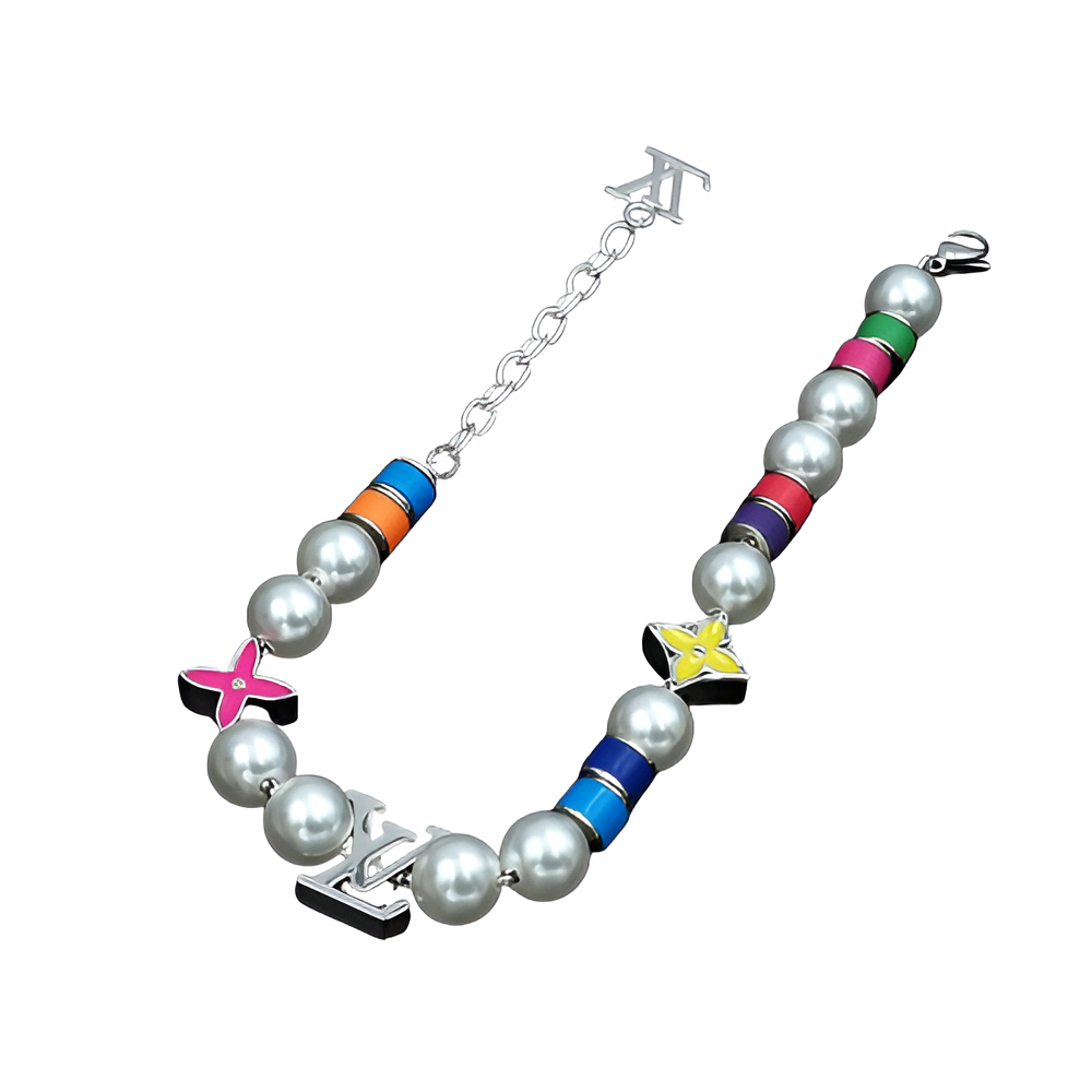 Louis Vuitton Pearl & Multicolor Charm Bracelet