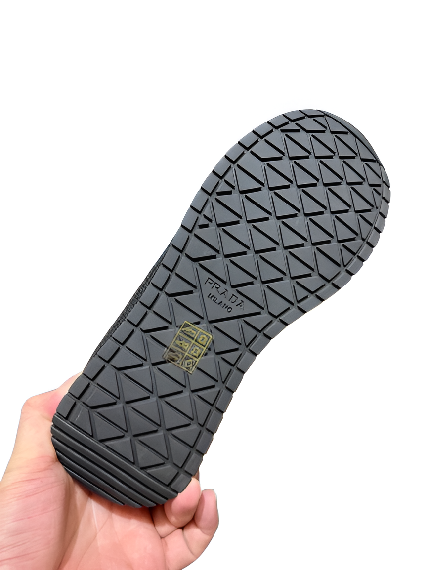 PRADA Men's Black Luxe Sneakers