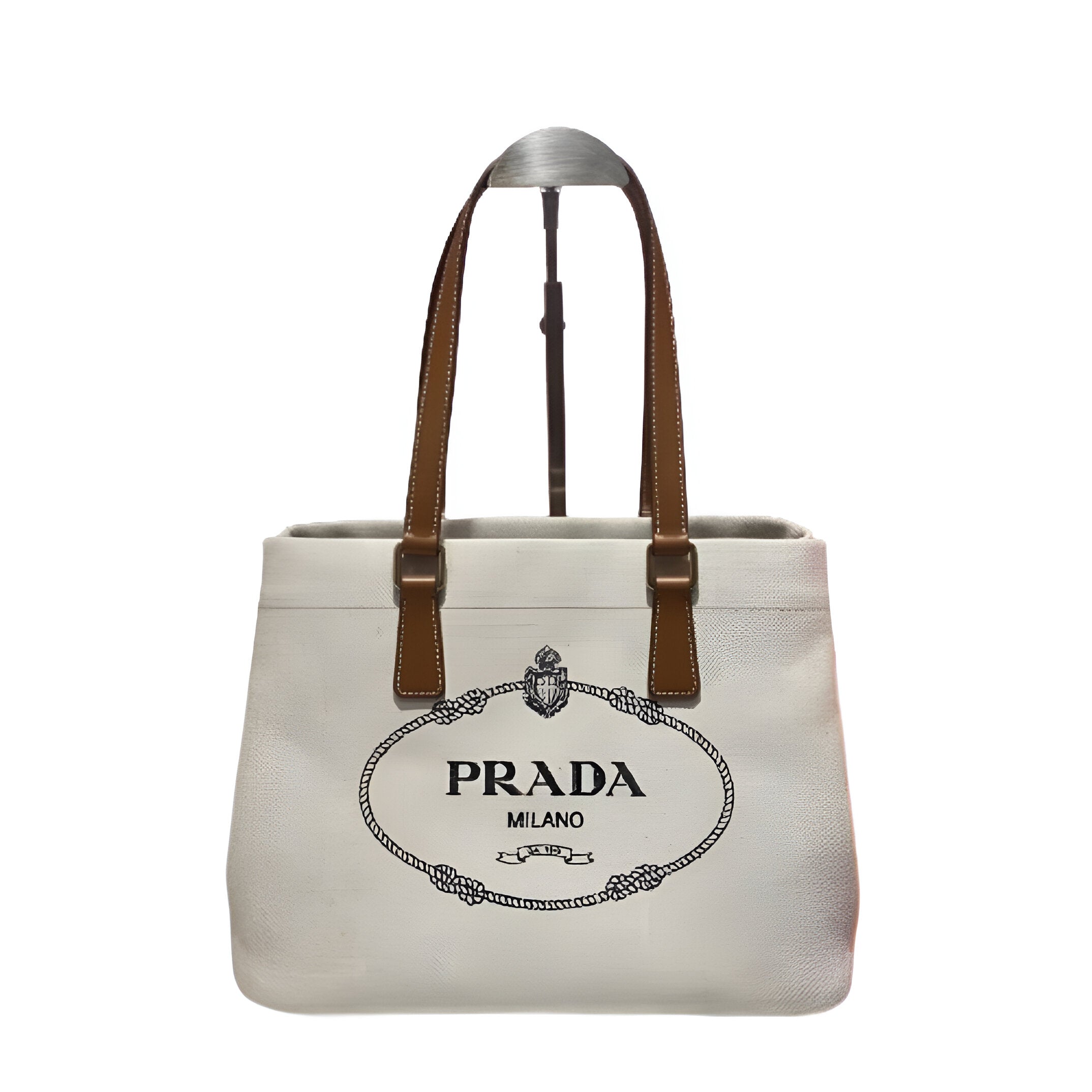 Prada Canvas Tote Bag