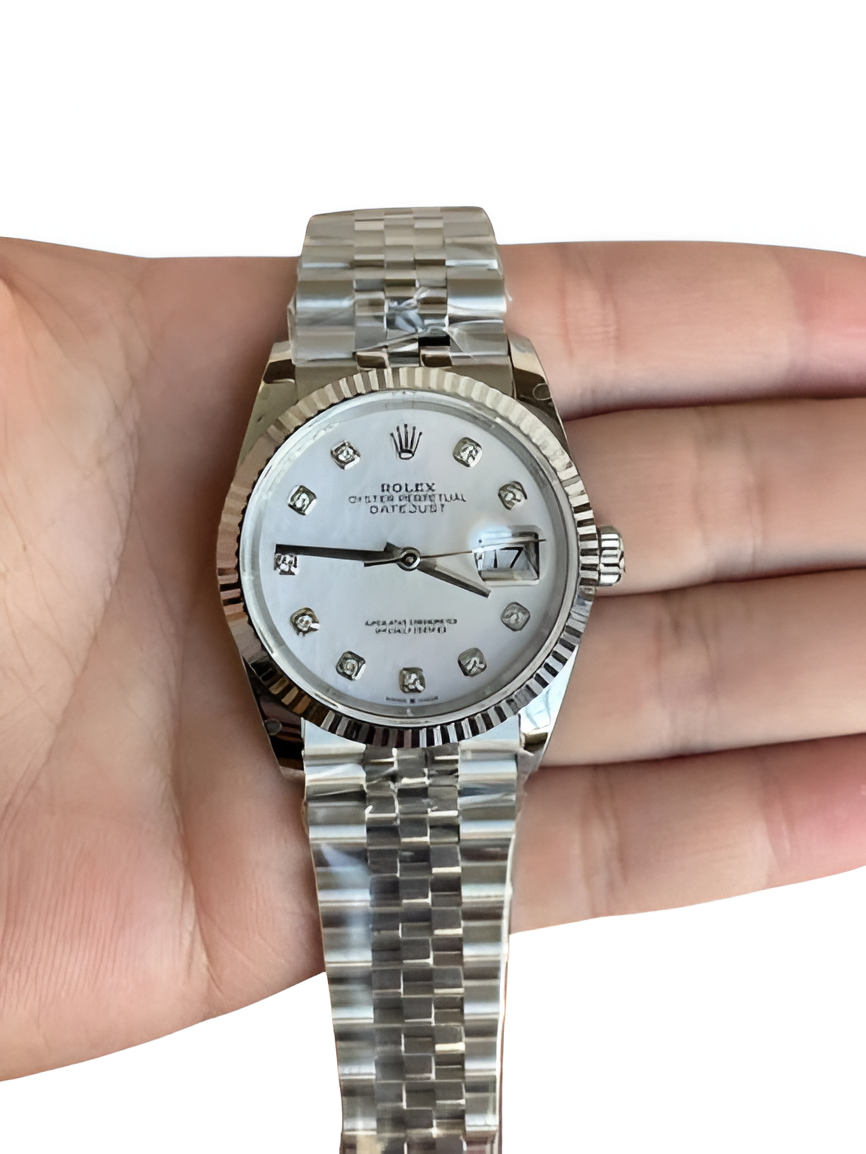 Rolex Datejust 36mm Mother of Pearl Diamond Dial