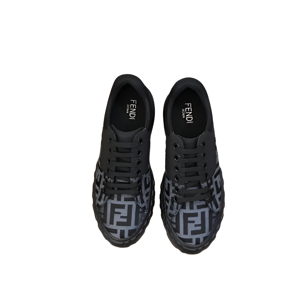 Fendi Men's Black Monogram Sneakers