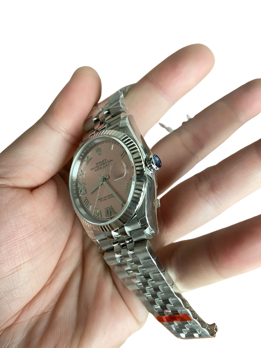 Rolex Datejust 36mm Pink Roman Dial