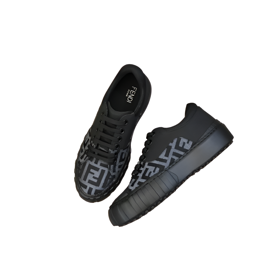Fendi Men's Black Monogram Sneakers